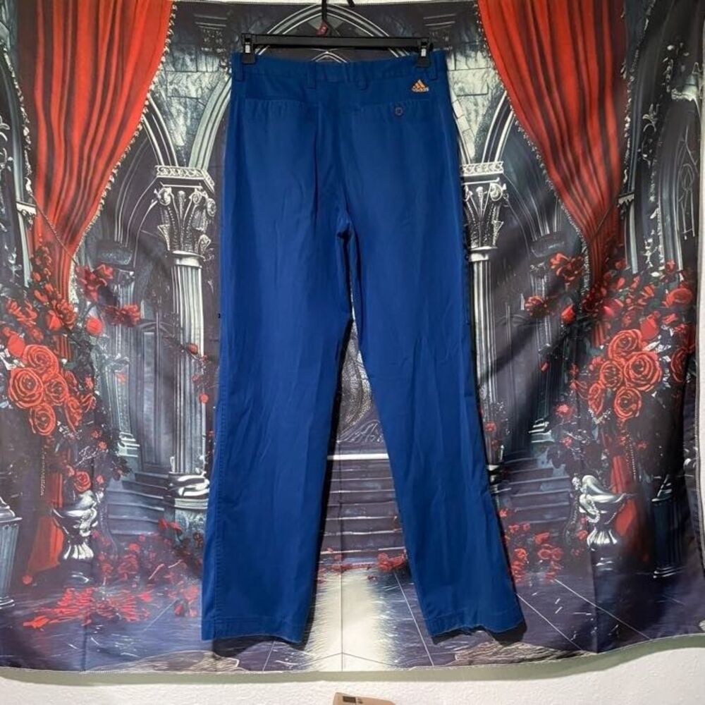 Adidas Vintage Men's Blue Golf Pants Size Medium 32' - Athletic Performance Wear - Picture 2 of 9